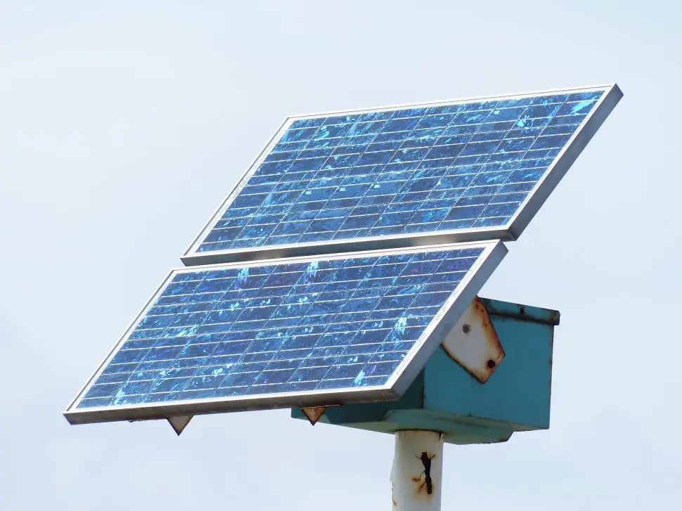 Snail Trails on Solar Panels